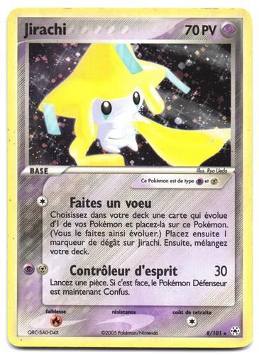 Carte pokémon jirachi 101 - pokémon,