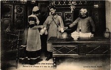 Old postcard Autour des Lits Clos Bretons - folklore - types (482239)