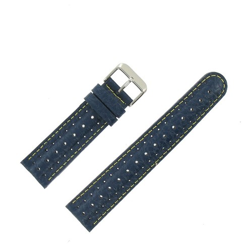 Bracelet montre 22mm bleu - bracelet,