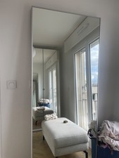 miroir grande hauteur argenté