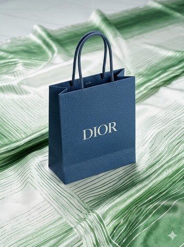 Sac shopping papier dior bleu - shopping,