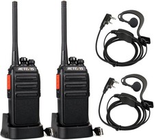 Retevis RT24 Talkie-Walkie Ricetrasmittenti PMR446 Licence Libre 16 Canaux X2