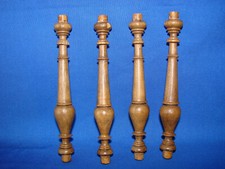 Antique Wooden Florets - Solid Oak - Hand Turned