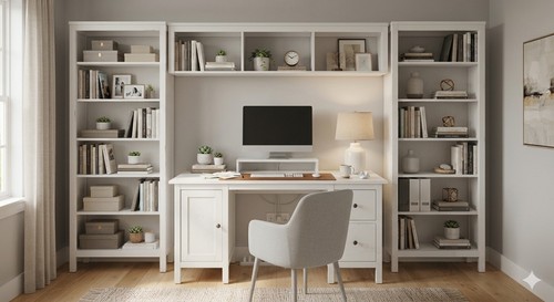 Ikea hemnes office setup - ikea,