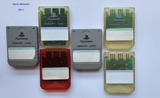 Carte Mémoire PS1 lot de 6