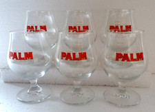 LOT 6 VERRES A BIERE PALM SPECIALE , 25 cl , ref OD 788