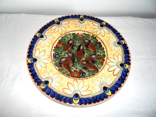 Superbe ancien grand plat art - ancien,