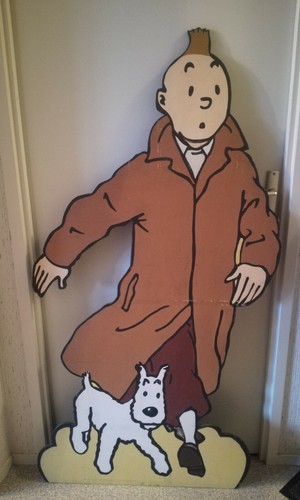 Panneau tintin milou - &, sur