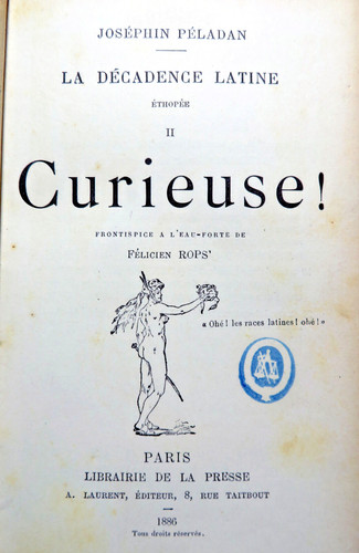 PELADAN/CURIEUSE!/FRONTISPICE