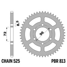 SUZUKI TS 250 1975-1979 pignon