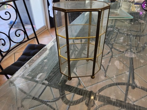 Vitrine pour miniature - vitrine, laiton