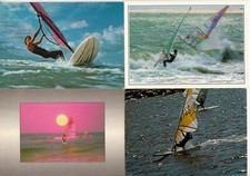 Lot of 4 Postcards Windsurfing Windsurfing Fun Board SEA 4