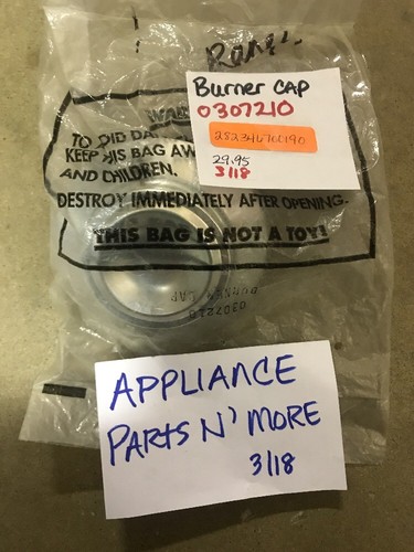 New whirlpool range burner cap - new,
