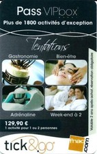  Carte cadeau - Tick&go - Pass