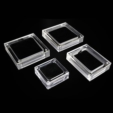 Boîte à gemmes acrylique rangement élégant présentoir à bijoux collier por