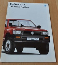 1994 Volkswagen Taro 4x4 Extra-Kabine Pickup Truck Brochure Prospekt