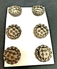 ANCIEN  6 BOUTONS METAL ET