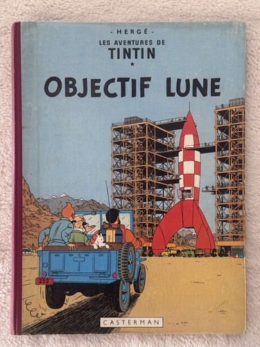 Tintin objectif lune 1961 - bd,