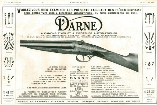Publicité ancienne fusil
