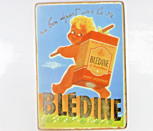 Plaque publicitaire bledine - publicitaire,