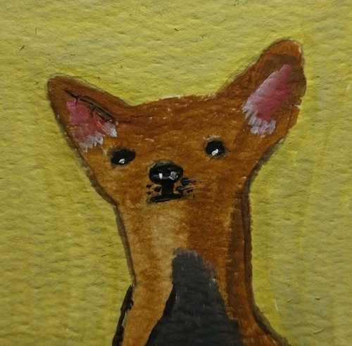 Aceo original art painting - art,