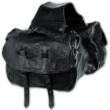 Cuir Sacoches Cavalieres Vachette Moto Cruiser Custom Bagages Valises 19,5 lt.