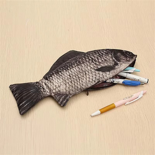 Realistic fish shape pencil - realistic,