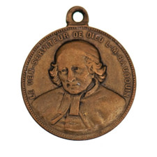 Antique Religious Medal Priest Louis-Marie Baudouin Penin Engraver 19th century