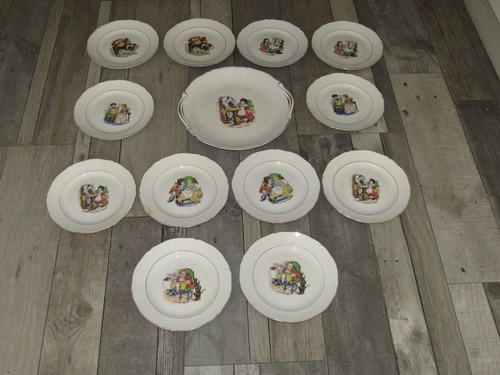 Plat rond ancien - +, 12