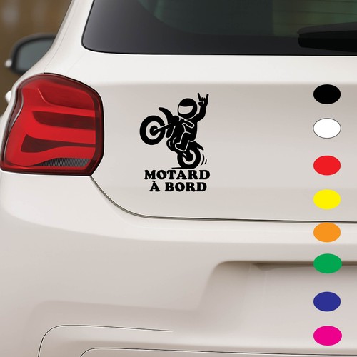 Sticker motard bord - motard,