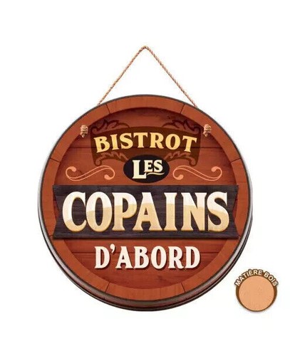 Tonneau bois humour bar - humour, &