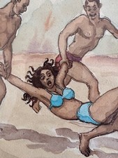 Ancien tableau aquarelle