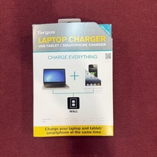 Targus Laptop Charger + USB Tablet/Smartphone Charger