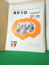 Soviet tractor Avto DT-20 documentation in French circa 1956