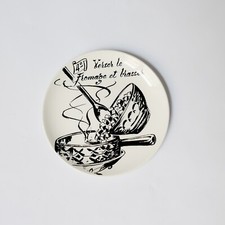 céramique 4 assiettes fromage vintage GIEN