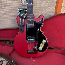 Vintage 1962 Hofner Colorama 2 II Red Solid Electric Guitar w OHSC & Strap 1960s