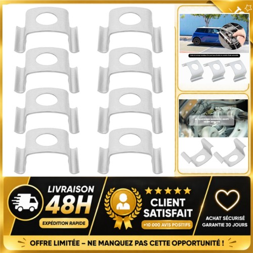 Clips fixation tuyau frein - de,