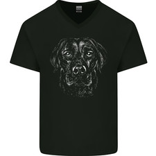 T-Shirt En Coton Pour Homme Labrador Retriever V-Cou