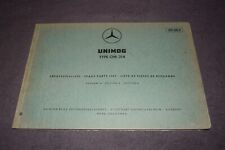 Spare parts list spare parts catalogue Unimog engine OM 314 very good