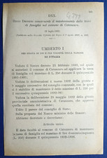 CATANZARO 1892 RÉGLEMENT X