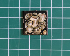 Heroquest :  case obstruée / ébouli de pierre  (carré / jeton / token / tile )