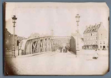 France, Dieppe, Le Pont Tournant Vintage Citrate Print. Seines Maritime.  T