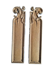 2 PLAQUES DE PROPRETE BRONZE
