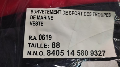 Veste survetement militaire - survetement,