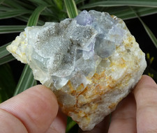 Fluorite bleuté & Quartz La