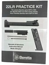 2000 Beretta 22 LR Practice Kit Manual 27 Pgs 92FS 92G Eng/Fren/Italian
