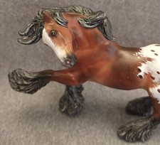 Breyer Custom Stablemate x Dani Marshall Resculpt Gypsy Vanner Bay Appaloosa