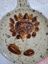 Suzanne Dauliach assiette poêlon grès pyrité era La Borne signé dlg Digan ...