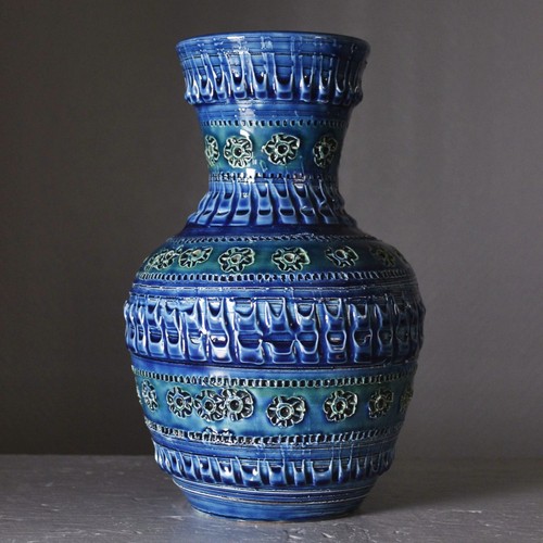 Vase faïence émail - , rimini
