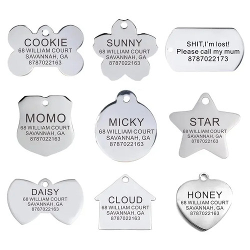 Plaque identification chien - identification,